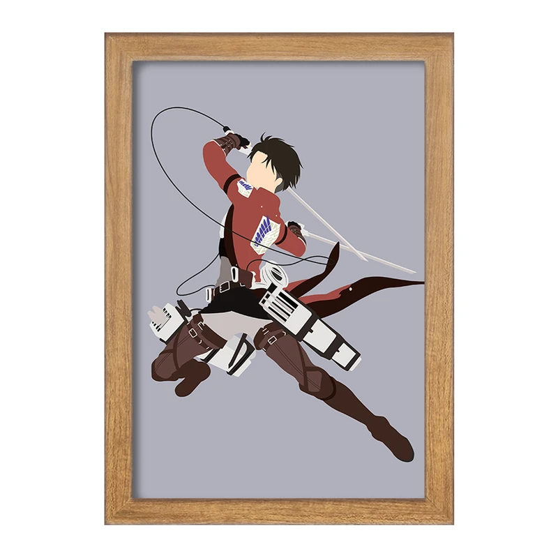 تابلو خندالو مدل لیوای انیمه اتک آن تایتان Attack on Titan  کد 18553