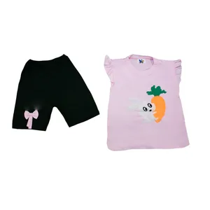 ست تی شرت و شلوارک دخترانه مدل خرگوش 2