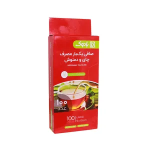فیلتر چای بادوک مدل 01 بسته 100 عددی