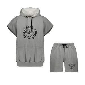 ست تیشرت و شلوارک مردانه مدل good only