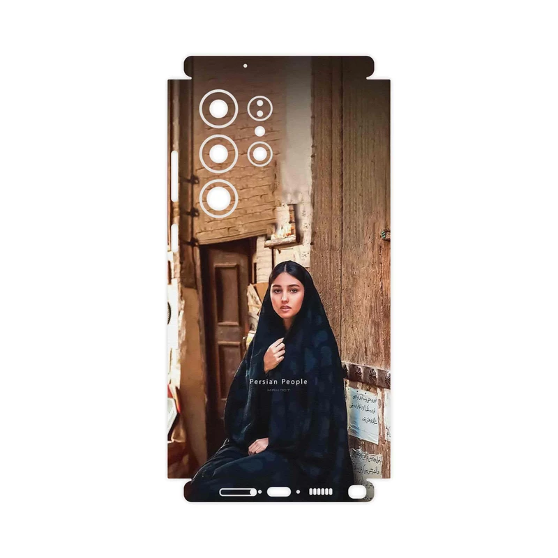 برچسب پوششی ماهوت مدل Portrait of an Iranian Woman-FullSkin مناسب برای گوشی موبایل سامسونگ Galaxy S23 Ultra