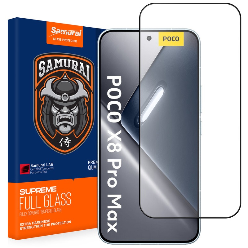 محافظ صفحه نمایش سامورایی مدل ovglass مناسب برای گوشی موبایل شیائومی Poco X8 Pro Max