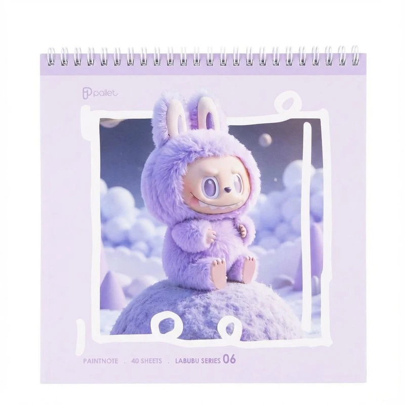 دفتر نقاشی ۴۰ برگ پالت طرح فانتزی لبوبو