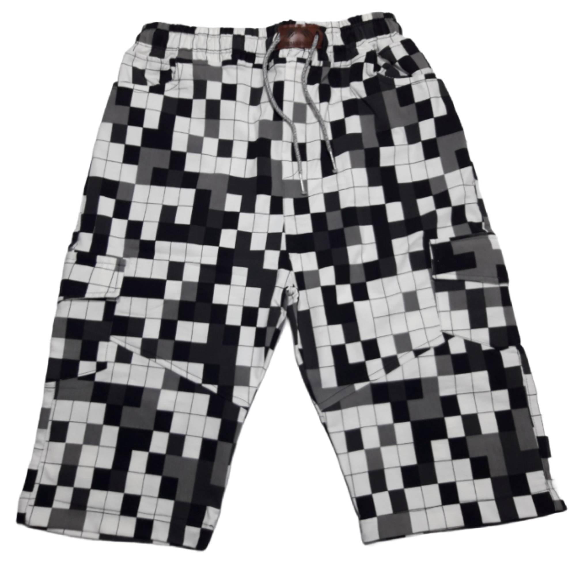 شلوارک مردانه مدل شطرنجی