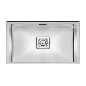 سینک ظرفشویی استیل توکار یک لگنه الکا استیل مدل 1106