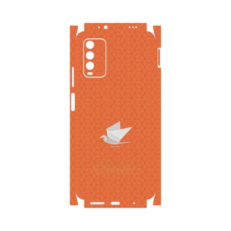 برچسب پوششی ماهوت مدل Minimalist origami bird-FullSkin مناسب برای گوشی موبایل شیائومی Redmi Note 9 4G