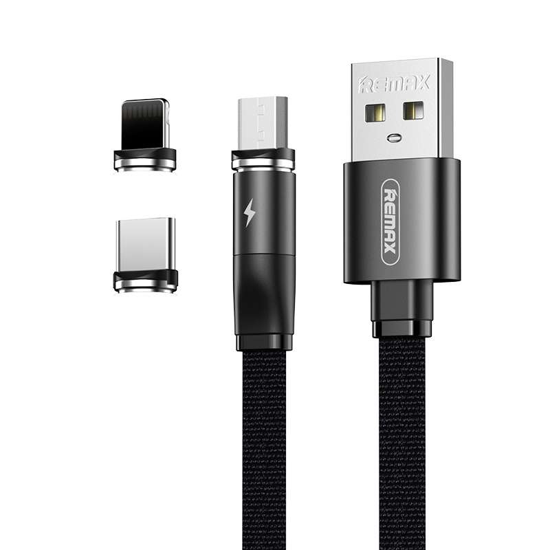 کابل تبدیل USB به microUSB / USB-C / لایتنینگ ریمکس مدل RC169-th طول 1 متر