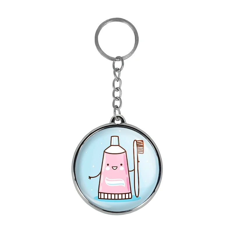 جاکلیدی خندالو طرح دندان و دندان پزشکی کودکانه مدل دوطرفه کد 3672336724