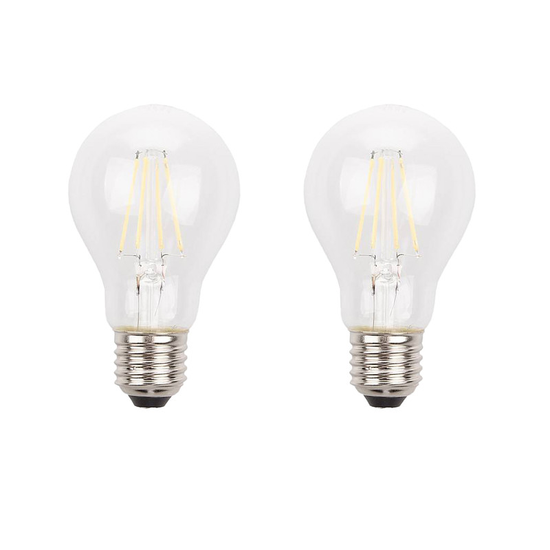 لامپ فیلامنتی 6 وات لامپ نور مدل حبابی پایه E27 بسته 2 عددی