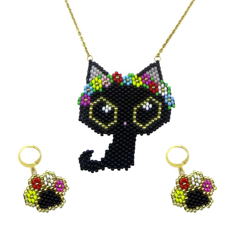 نیم ست دخترانه طرح گربه و پنجه کد A200-593 نیم ست دخترانه طرح گربه و پنجه کد A200-593