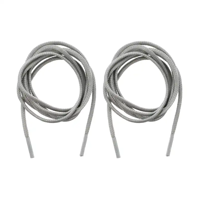 بند کفش مدل 100 رنگ طوسی بسته 2 عددی