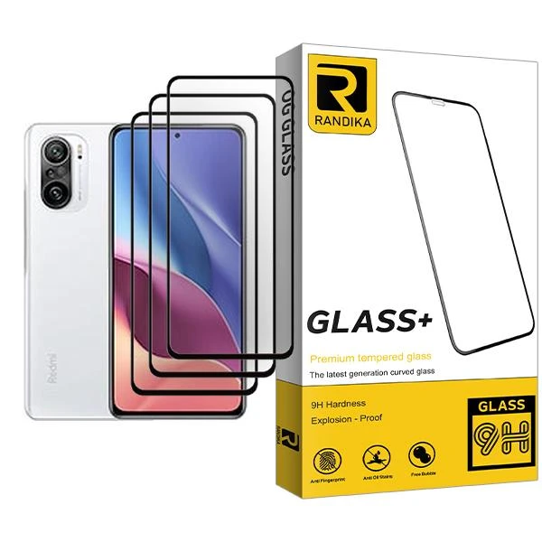 محافظ صفحه نمایش راندیکا مدل Randika Glass MIX003 مناسب برای گوشی موبایل شیائومی Redmi K40 بسته سه عددی