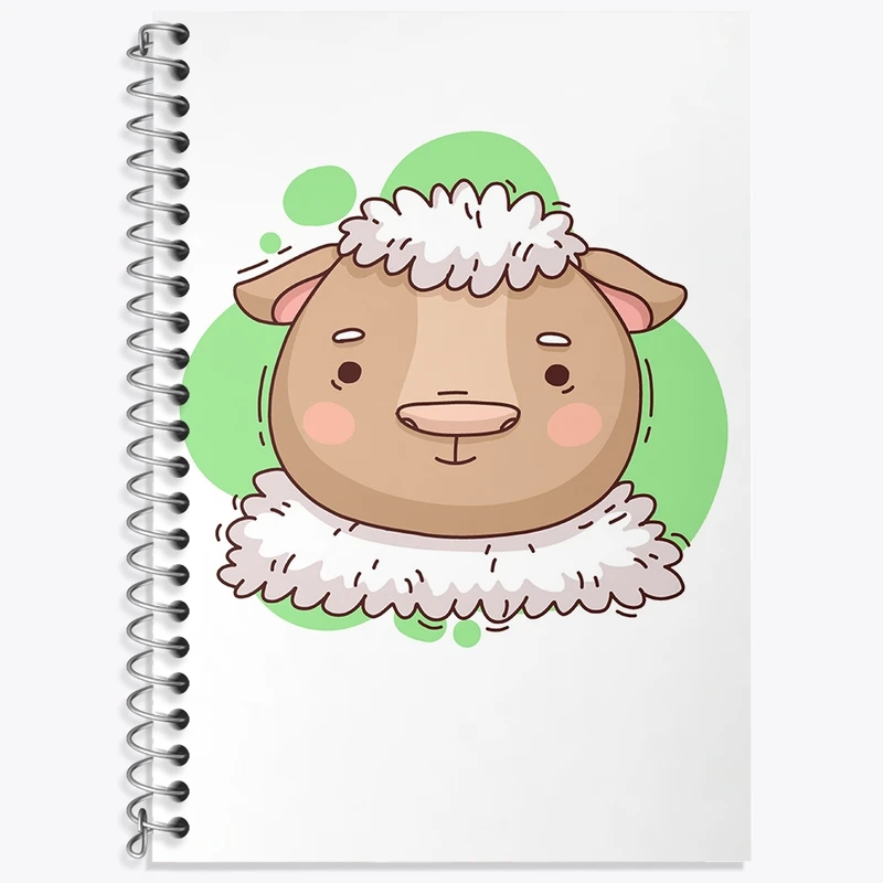 دفتر لغت 50 برگ خندالو طرح گوسفند حیوانات بامزه کد 37171