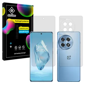 Arca Glass Tough model transparent screen protector suitable for OnePlus 12R mobile phone along with the back protector