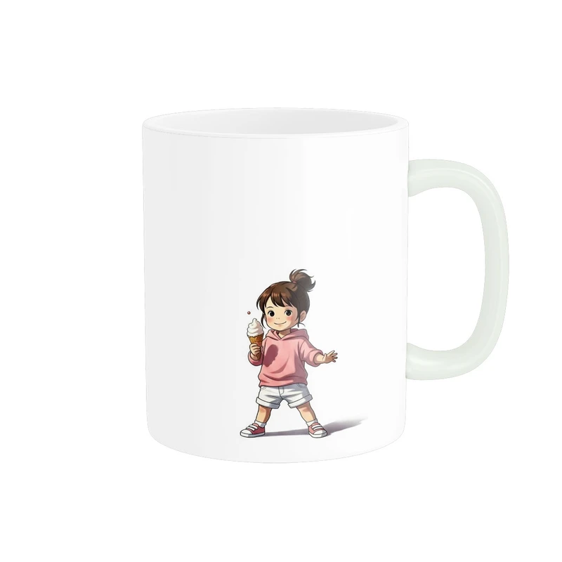 ماگ پاد آفرین مدل دختر کیوت و بستنی کد 1960