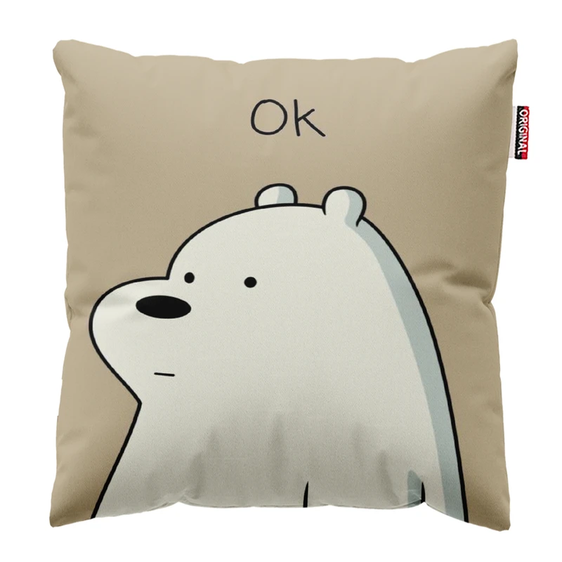 کوسن پاد آفرین مدل خرس اوکی کد2 سایز30*30 سانتی متر