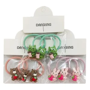 کش مو دخترانه مدل عروسکی کد FF-444 بسته 9 عددی