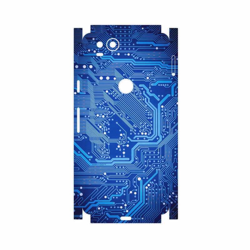 برچسب پوششی ماهوت مدل Blue Printed Circuit Board-FullSkin مناسب برای گوشی موبایل گوگل Pixel 2
