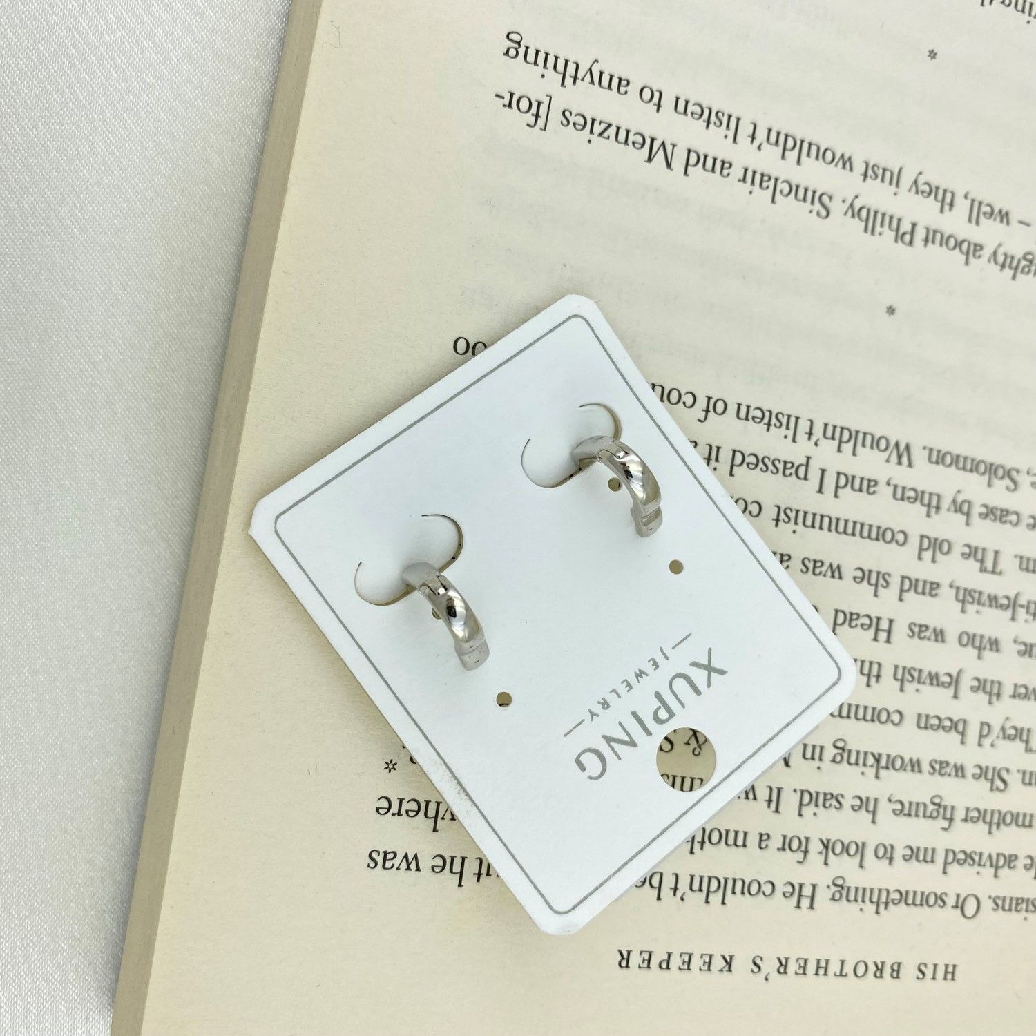 گوشواره زنانه ژوپینگ مدل قلب کد E4363 -  - 3