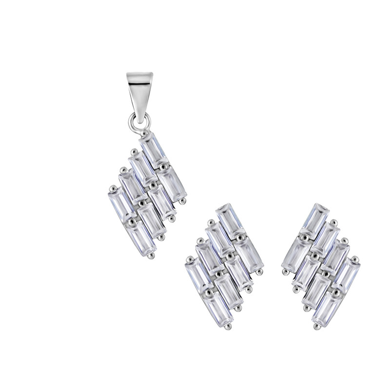 نیم ست نقره زنانه اقلیمه مدل NN443 نیم ست نقره زنانه اقلیمه مدل NN443