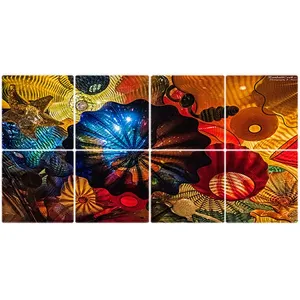 تایل سقفی آسمان مجازی طرح عروس دریایی کد ST 6077-8 سایز 60x60 سانتی متر مجموعه 8عددی