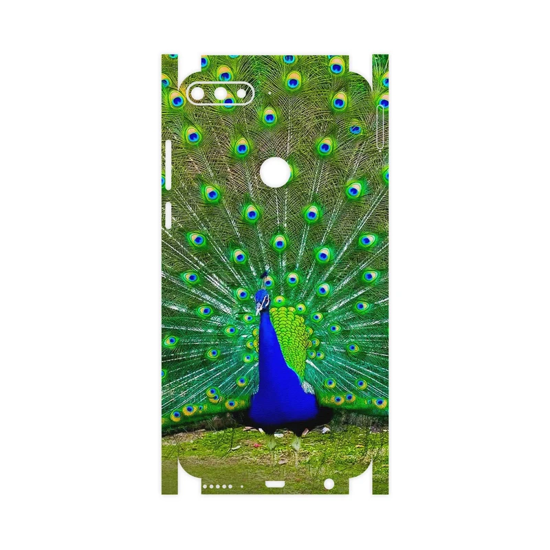 برچسب پوششی ماهوت مدل Peacock-FullSkin مناسب برای گوشی موبایل هوآوی Y7 Prime 2018