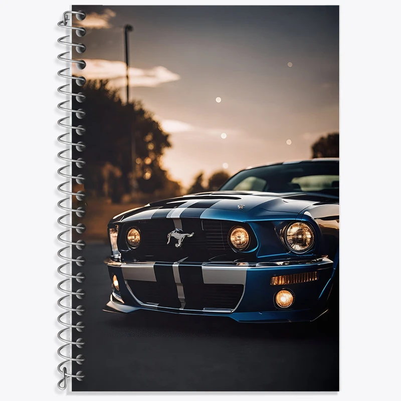 دفتر زبان 50 برگ خندالو مدل دو خط طرح ماشین اسپرت کد F5219