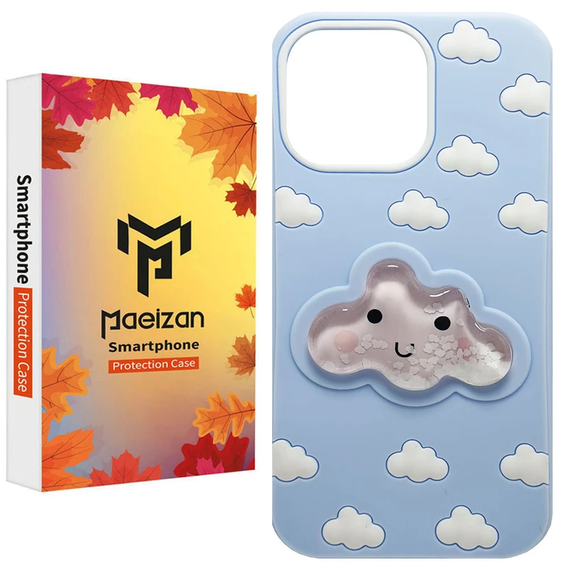 کاور پاییزان مدل ابراکواریومی طرح لاکچری مناسب برای گوشی موبایل اپل IPhone 16