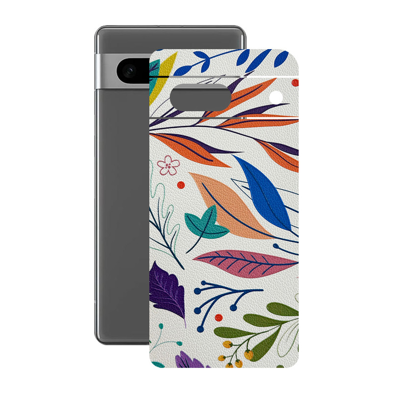 برچسب پوششی ریمکس مدل Leth طرح برگ مناسب برای گوشی موبایل گوگل Pixel 7a