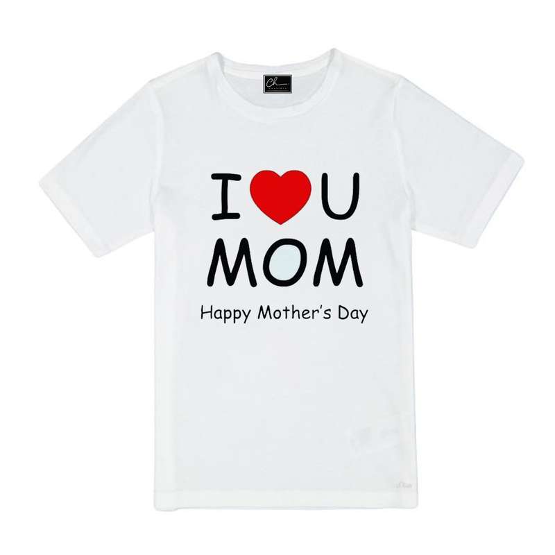 تی شرت پسرانه مدل MOM کد J126 رنگ سفید