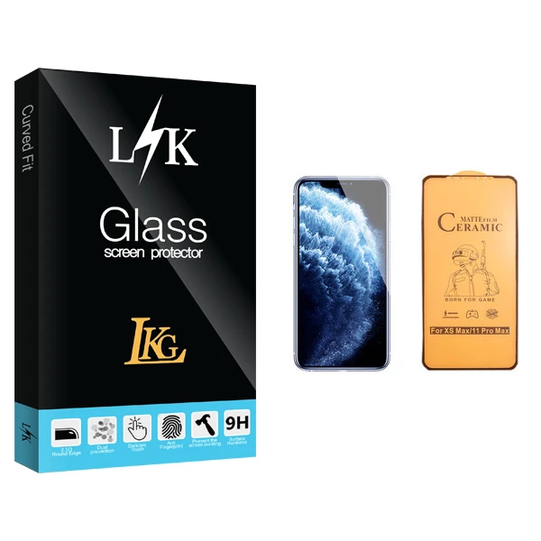 محافظ صفحه نمایش سرامیکی ال کا جی مدل LK Glass مناسب برای گوشی موبایل اپل iPhone 11 Pro Max