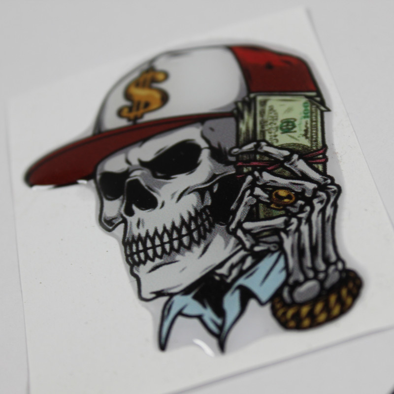 برچسب خودرو مدل ژله ای کد اسکلت دلار