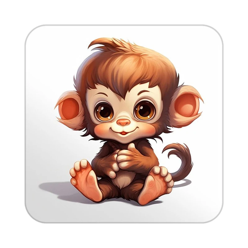 زیر لیوانی کاکتی طرح حیوانات کارتونی مدل mp28219