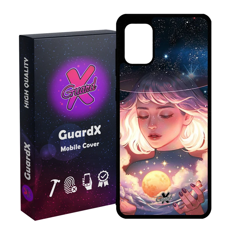 کاور گارد ایکس طرح Girl مدل Glass10059 مناسب برای گوشی موبایل سامسونگ Galaxy A31