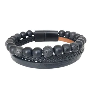 دستبند مردانه مدل فرمانروای شب کد 4555