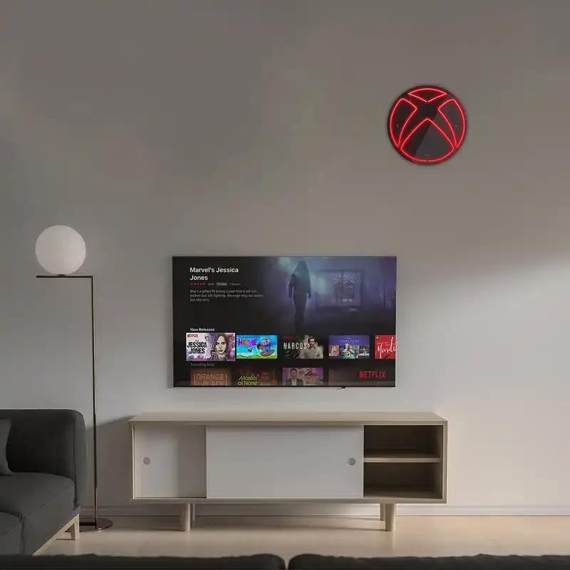 چراغ دیواری نئون دیزاین طرح Xbox-BL_RD