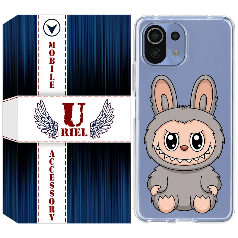 کاور یوریل قاب مدل Clear کد 142 طرح لبوبو مناسب برای گوشی موبایل شیائومی Mi 11 Lite / 11 Lite 5G NE