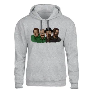 هودی مردانه مدل بازیگران برکینگ بد  کد SH73 رنگ طوسی