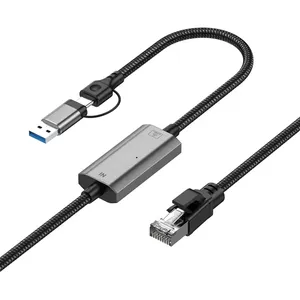 کابل تبدیل RJ45 به USB / usb-C اسمارطور مدل RJ-A-C طول 1.2 متر