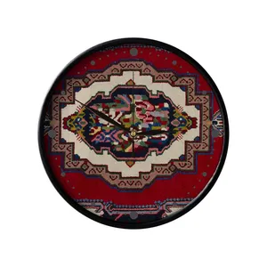 ساعت دیواری مدوپد طرح سرخ بافت مدل mod00338