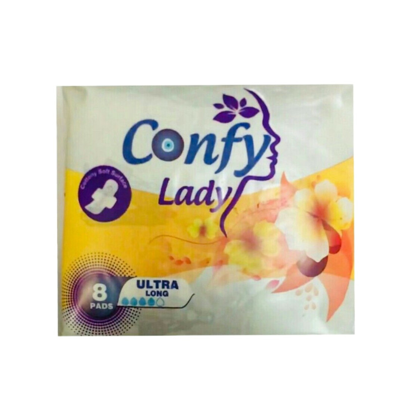 نوار بهداشتی کانفی لیدی مدل Ultra long بسته 8 عددی نوار بهداشتی کانفی لیدی مدل Ultra long بسته 8 عددی