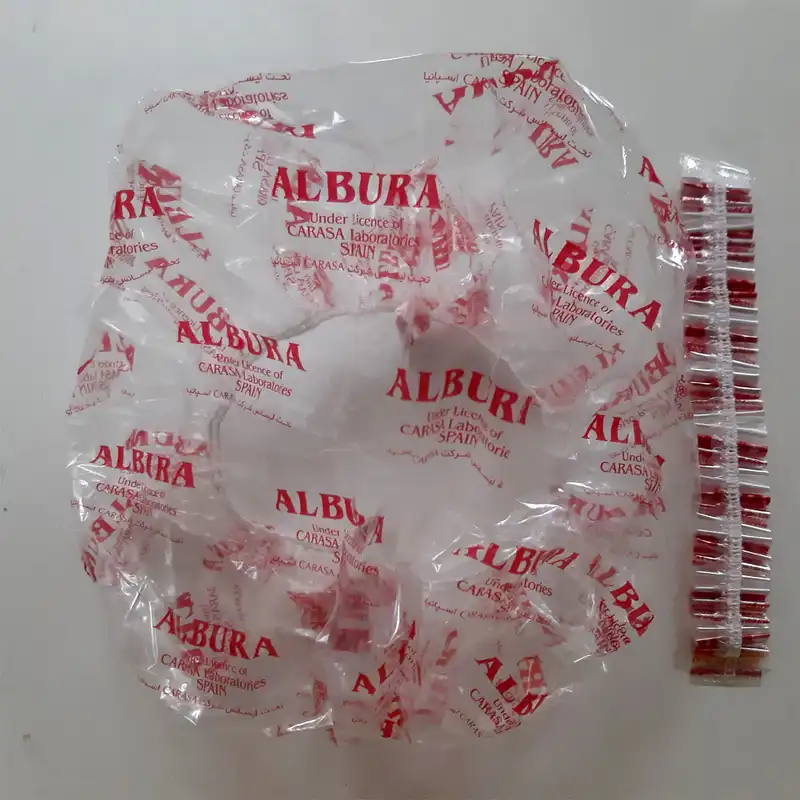 کلاه رنگ مو آلبورا مدل آکاردئونی مجموعه 20 عددی