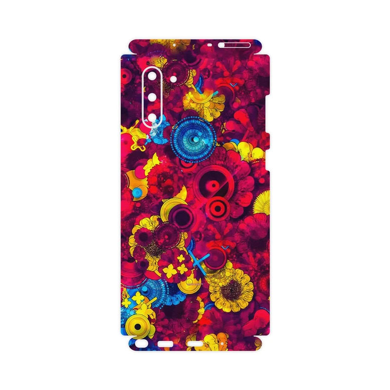 برچسب پوششی ماهوت مدل Vector Flower Garden Digital Art-FullSkin مناسب برای گوشی موبایل سامسونگ Galaxy Note 10