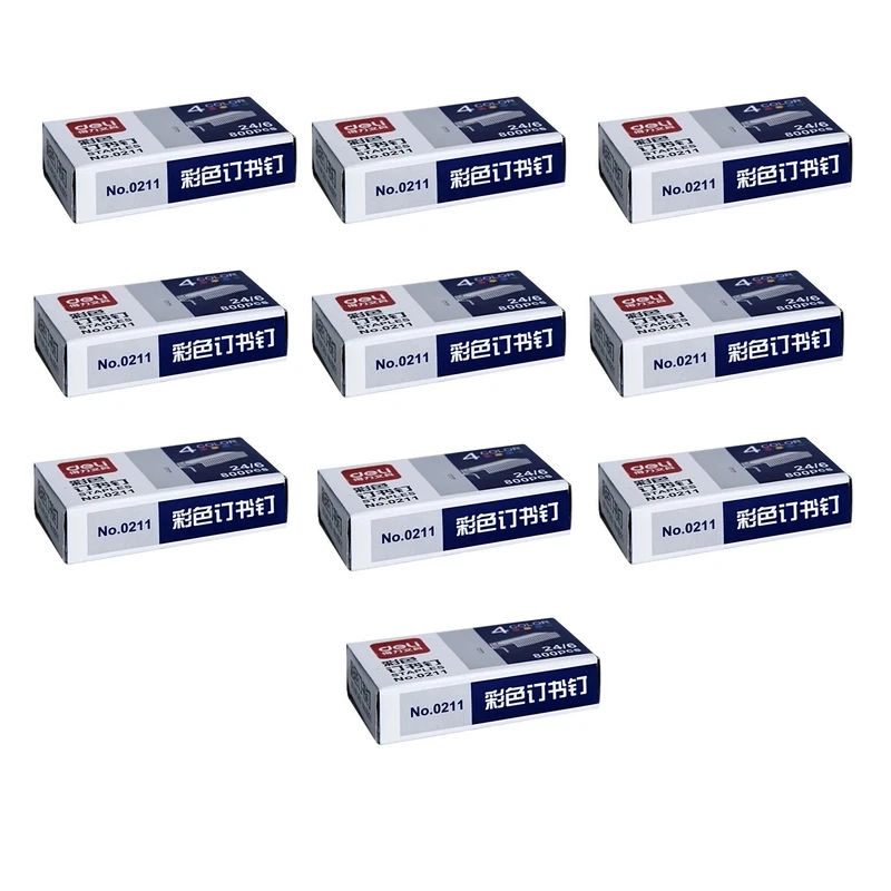 سوزن منگنه دلی مدل DL-211 -10 سایز 24/6 بسته ده عددی