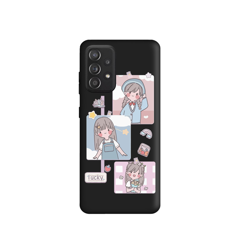کاور طرح قاب عکس دخترونه کد FF342مناسب برای گوشی موبایل سامسونگ Galaxy A52