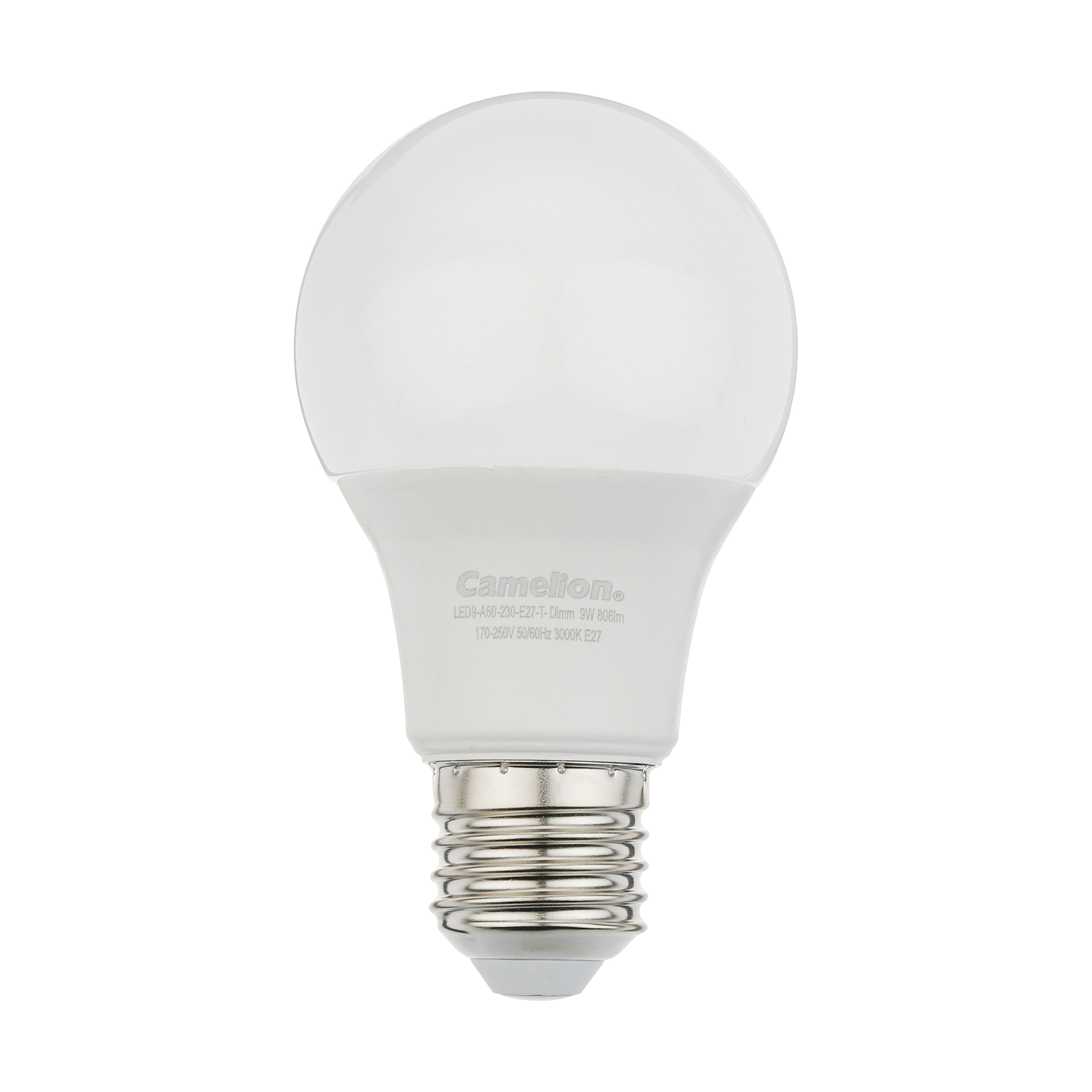 لامپ ال ای دی 9 وات کملیون مدل دیمردار پایه E27