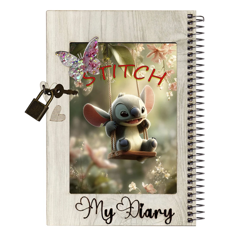 دفتر خاطرات 60 برگ طرح استیچ مدل stitch004