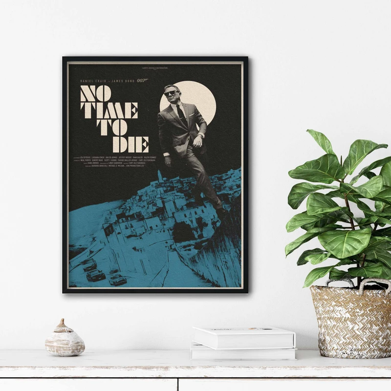 تابلو آتریسا طرح پوستر فیلم no time to die مدل ATm321
