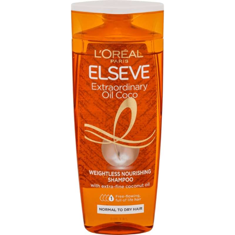 شامپو تقویت کننده مو لورآل مدل ELSEVE EXTRA ORDINARY OIL COCO حجم 400 میلی لیتر