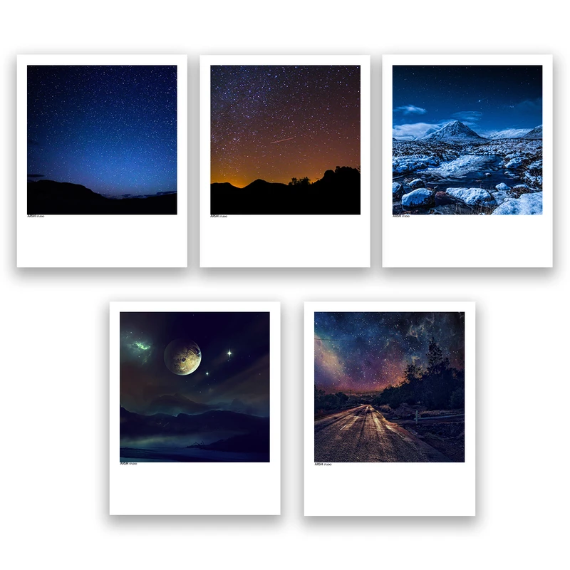 آویز تزیینی عرش مدل فانتزی منظره زیبا کد Asa369 مجموعه پنچ عددی